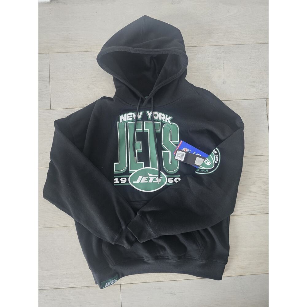 New York Jets NFL Men's Ultra Game Black Green Hoodie - NWT Medium